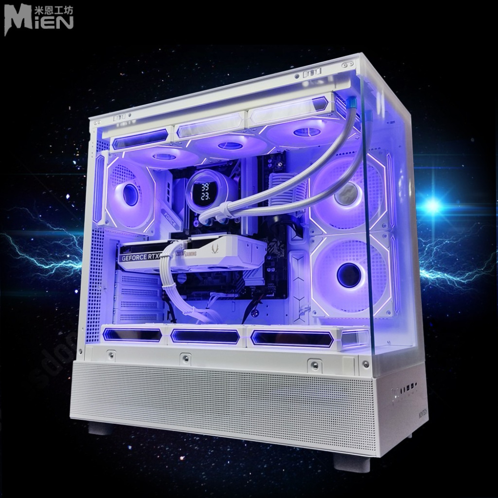 MiEN R7-7700 RTX5060Ti 純白色海景房機殼米恩電腦主機-細節圖3