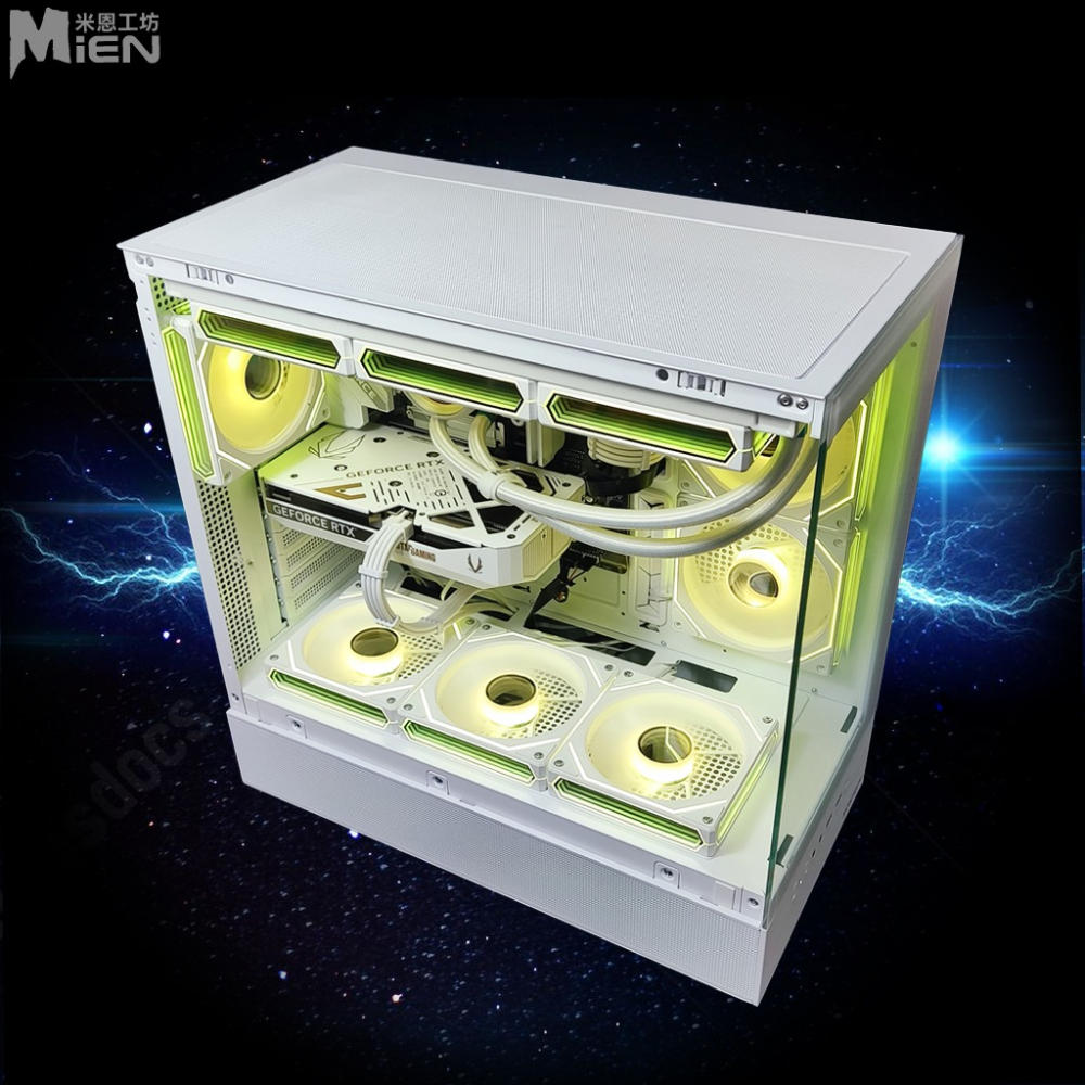 MiEN R7-7700 RTX5060Ti 純白色海景房機殼米恩電腦主機-細節圖4