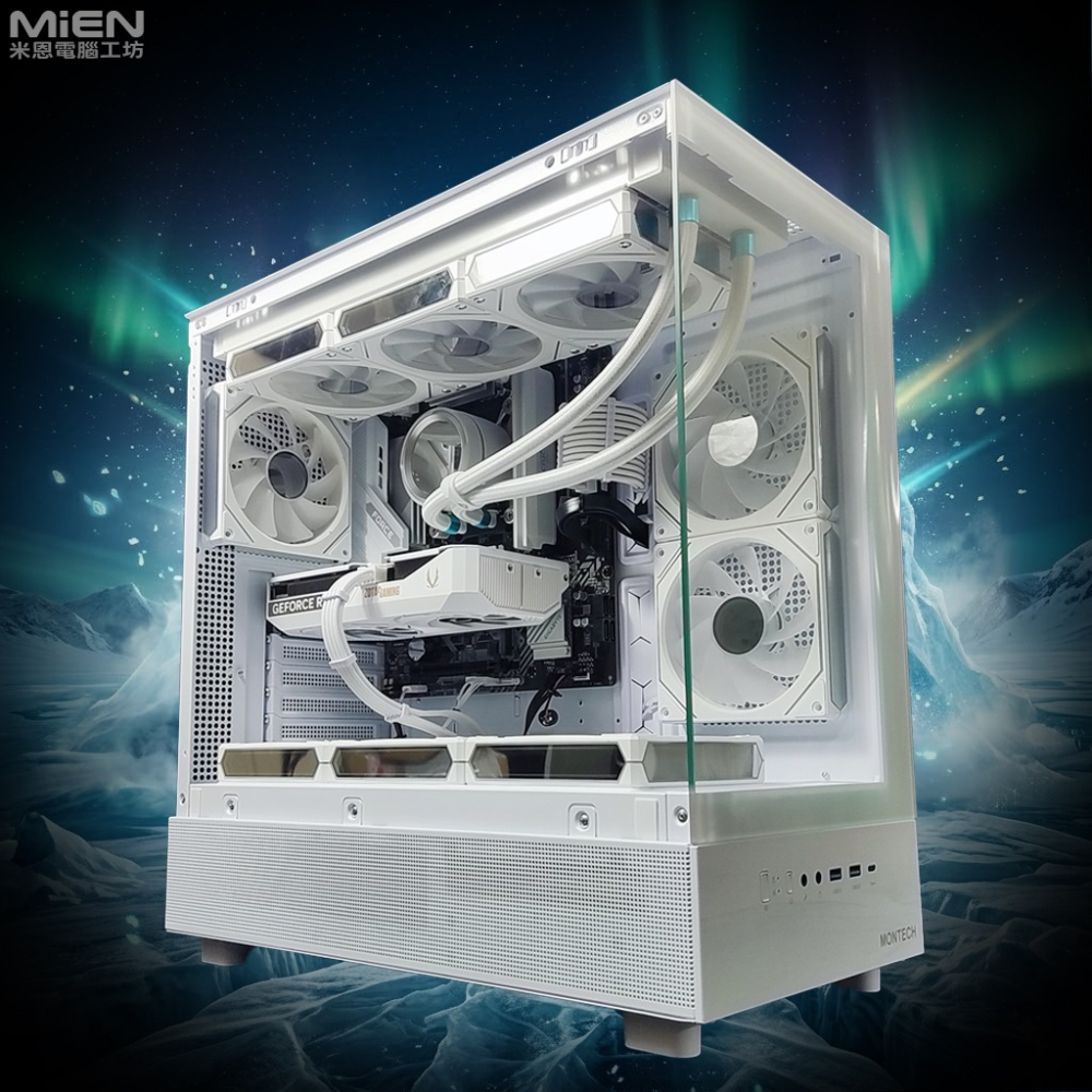 MiEN R7-7700 RTX5060Ti 純白色海景房機殼米恩電腦主機-細節圖3