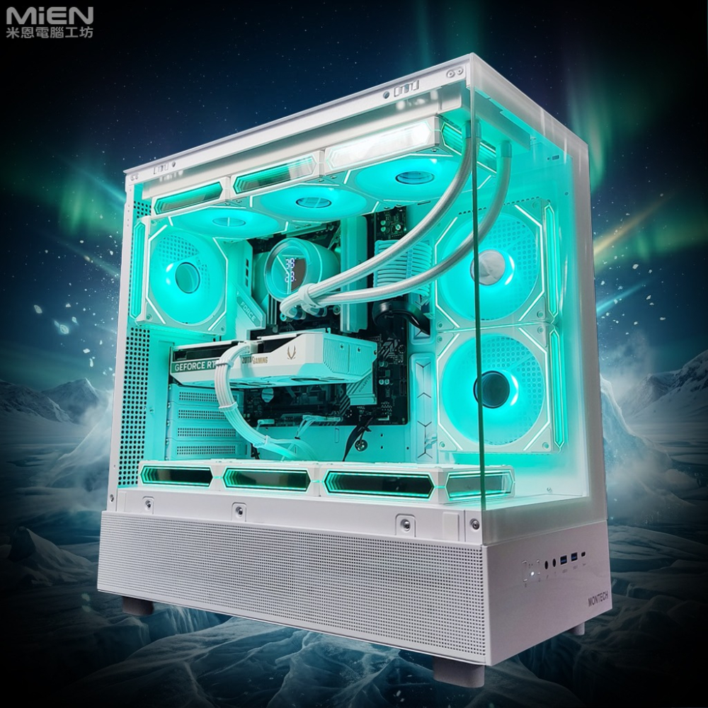 MiEN R7-7700 RTX5060Ti 純白色海景房機殼米恩電腦主機-細節圖5