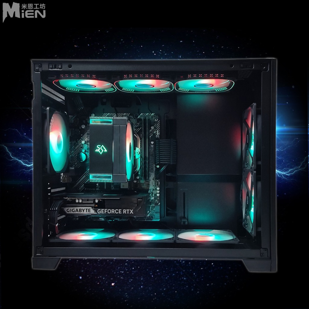 MiEN R7-5700X RTX5060 32GRAM 黑色機殼米恩電腦主機-細節圖4