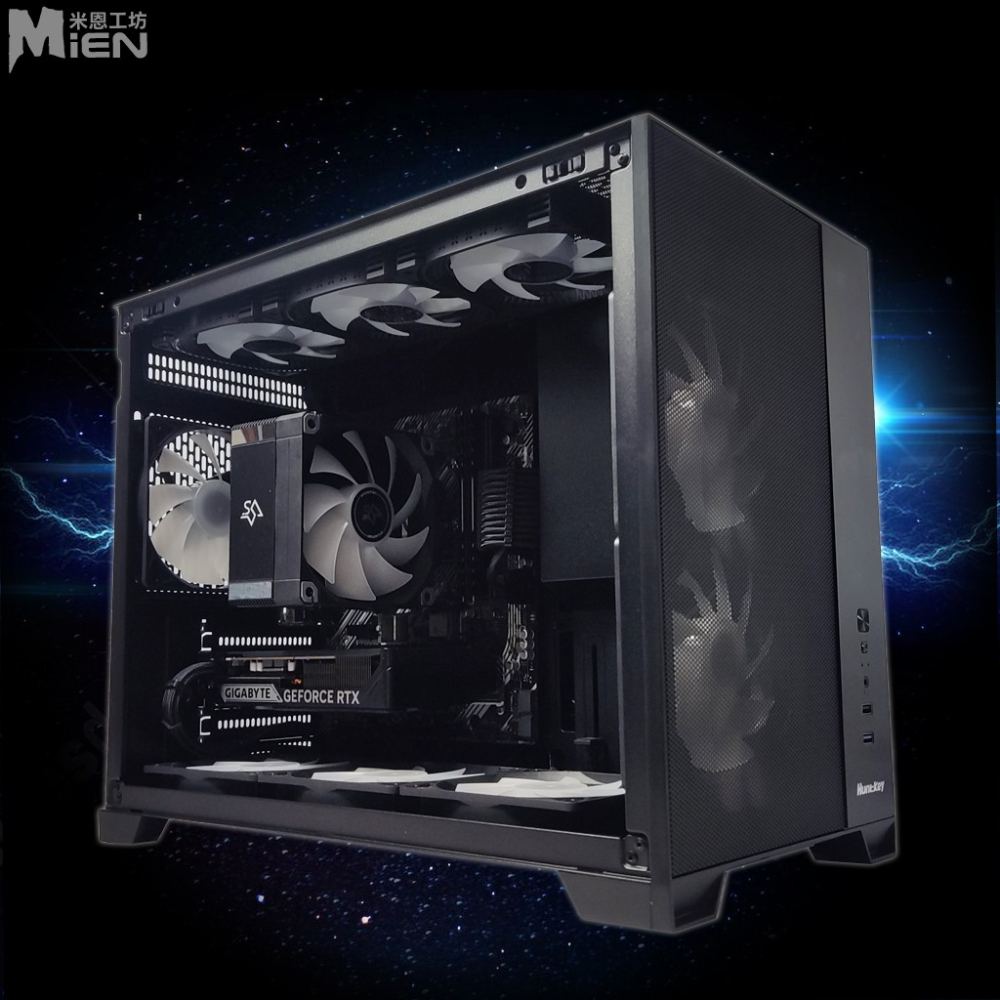 MiEN R7-5700X RTX5060 32GRAM 黑色機殼米恩電腦主機-細節圖5