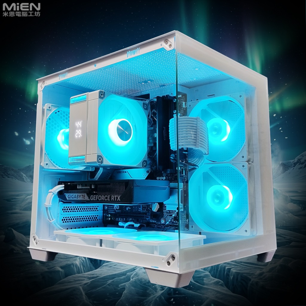 MiEN 7500F / RTX5060  / 16G DDR5 / 512G SSD 黑色遊戲電競電腦米恩-細節圖3
