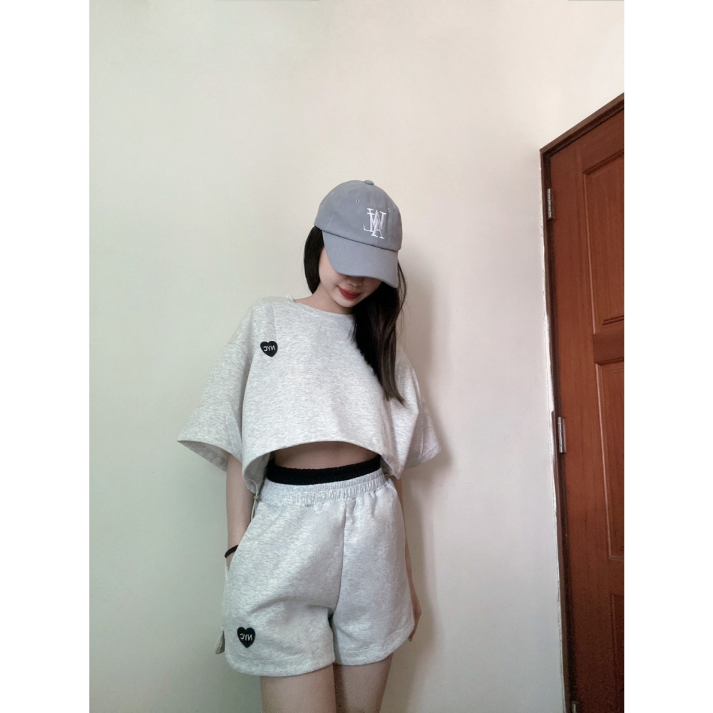 7541愛心貼標雙褲頭套裝-細節圖2