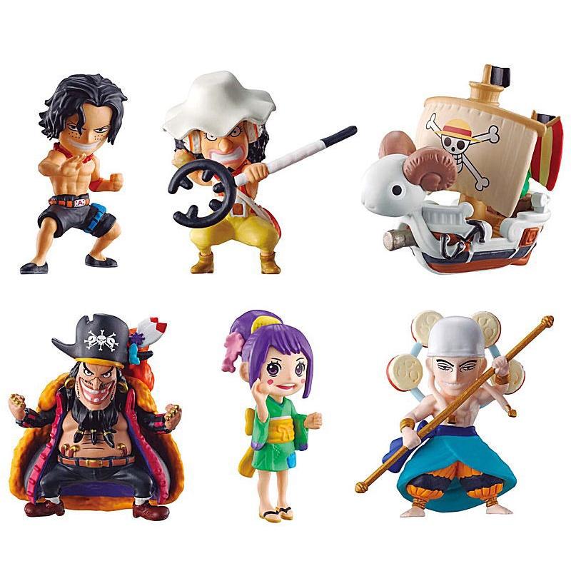 [御宅族] BANDAI 代理 航海王果實公仔P7 全6種 第七海戰 艾斯 騙人布 黃金梅利號 艾涅爾 玉兒 黑鬍子-細節圖2