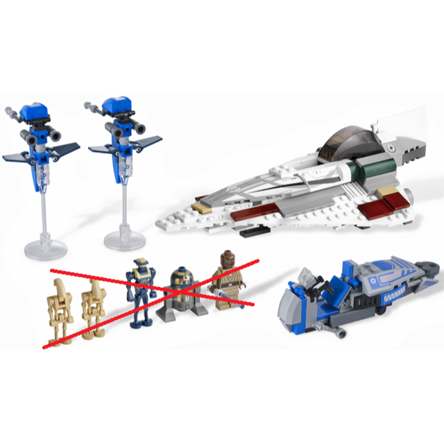 7868 場景載具 不含人偶 已組裝 樂高 Lego 星際大戰-細節圖2