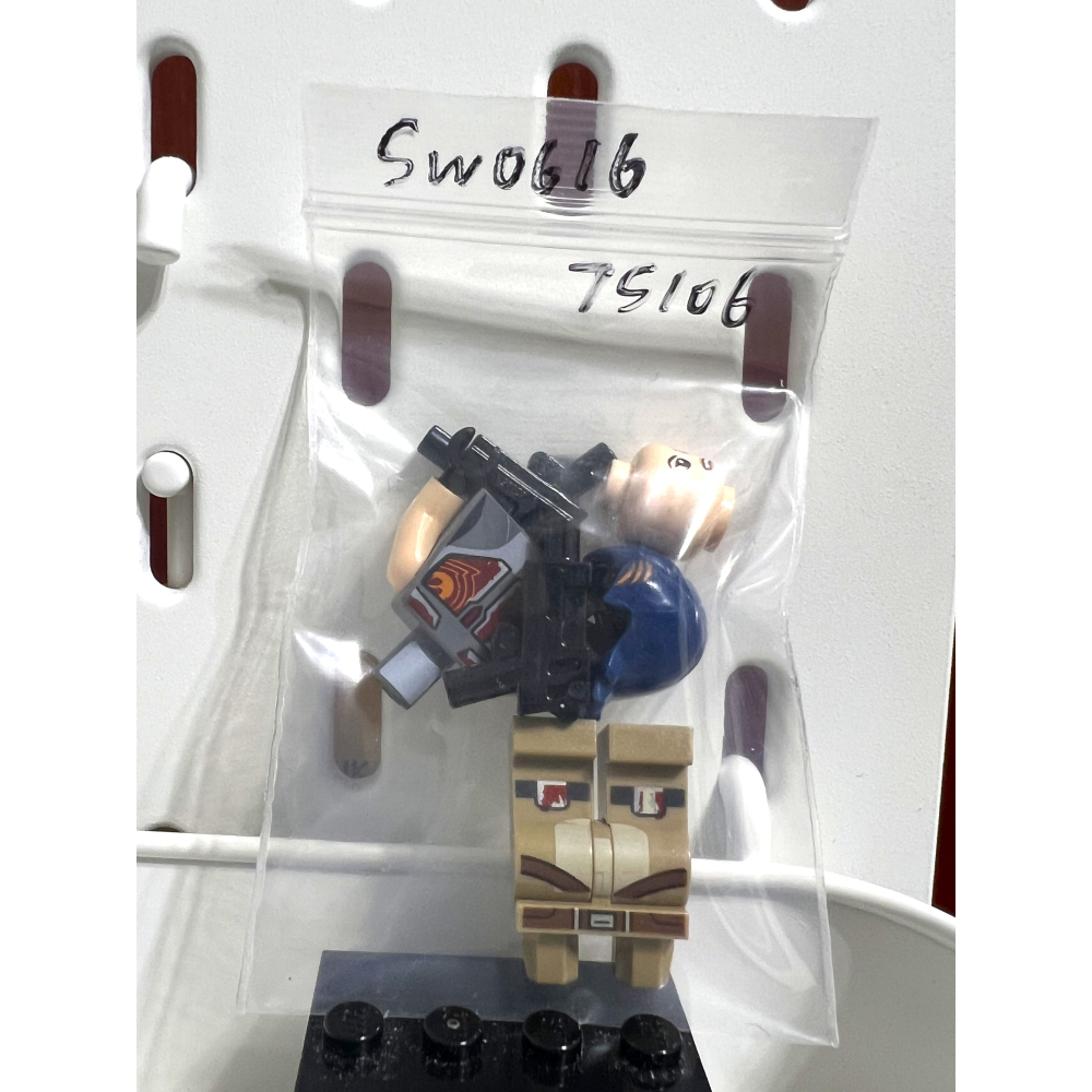 SW0616 75106 75090 沙賓 無紅色曼達落人頭盔 樂高人偶 星際大戰 樂高 星戰 人偶 請詳閱-細節圖2