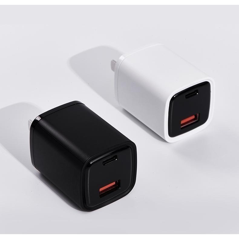 【限時購】ONAIR 30W PD QC 三星 蘋果 快充 雙孔 充電頭 豆腐頭 蘋果 台灣認證-細節圖2