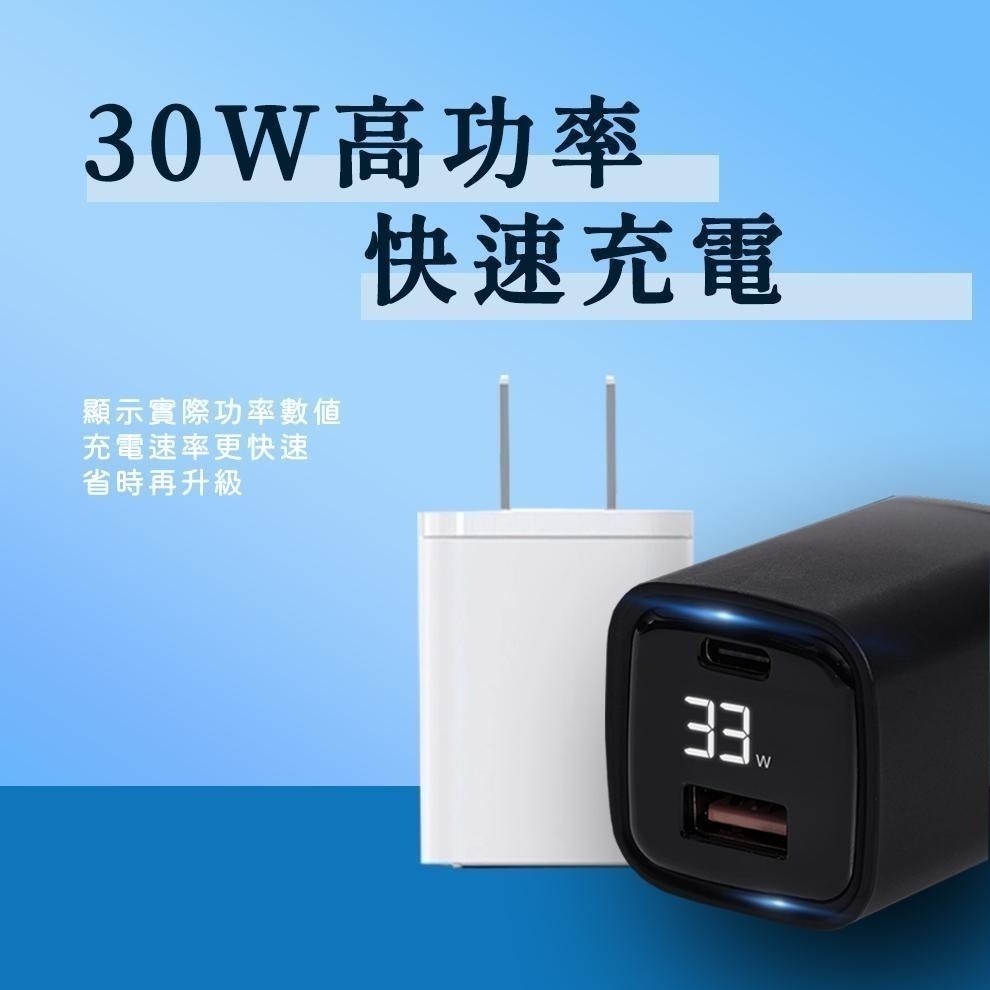 【限時購】ONAIR 30W PD QC 三星 蘋果 快充 雙孔 充電頭 豆腐頭 蘋果 台灣認證-細節圖5