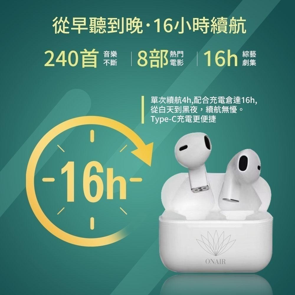 【7-ELEVEN 門市團購】ONAIR 真無線藍芽耳機 真無線防水 5.0 高音質 防水  藍芽耳機 無線 耳機-細節圖3