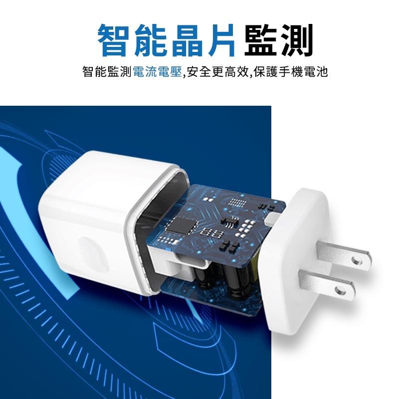 20W PD 充電器 快充 頭 單孔 充電頭 iPhone 插頭 充電 台灣認證-細節圖5