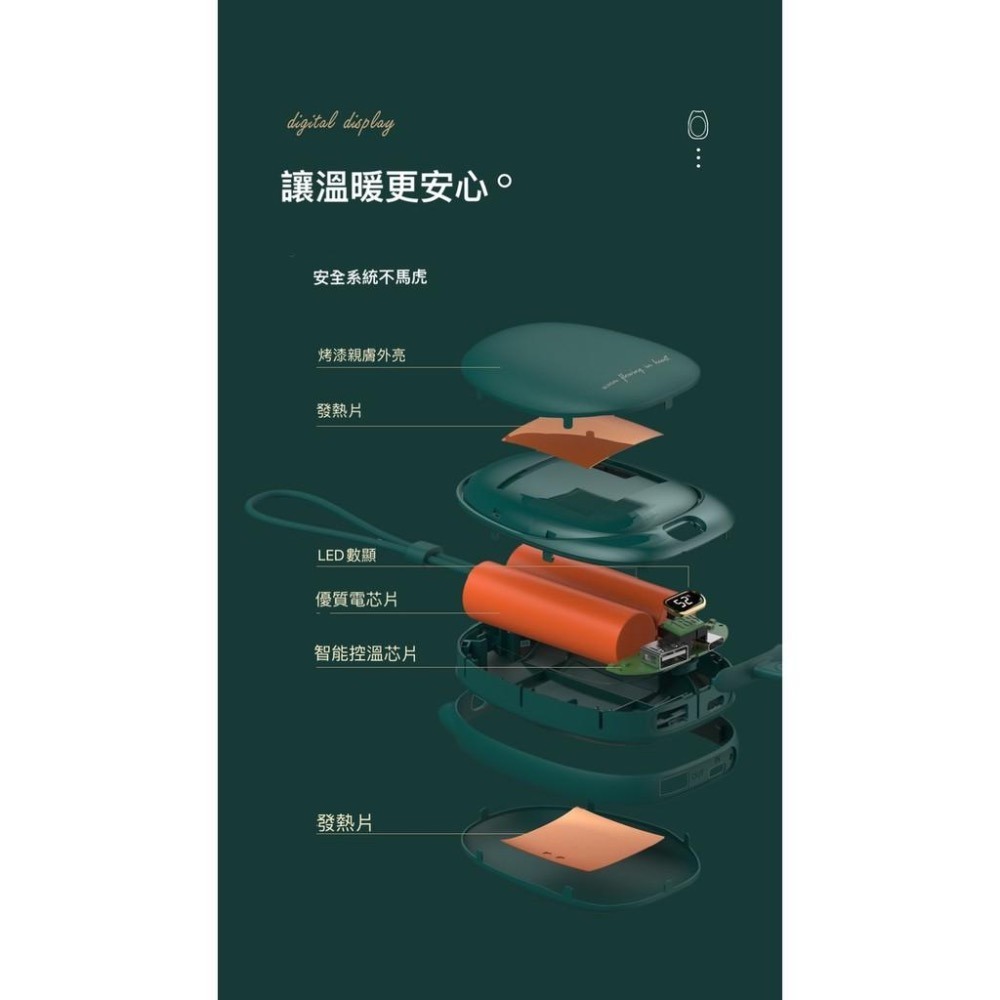 ONAIR 暖手寶 行動電源 充電式 暖暖包 攜帶式 兩用式 復古 暖暖包 可充式 暖蛋 二合一-細節圖7