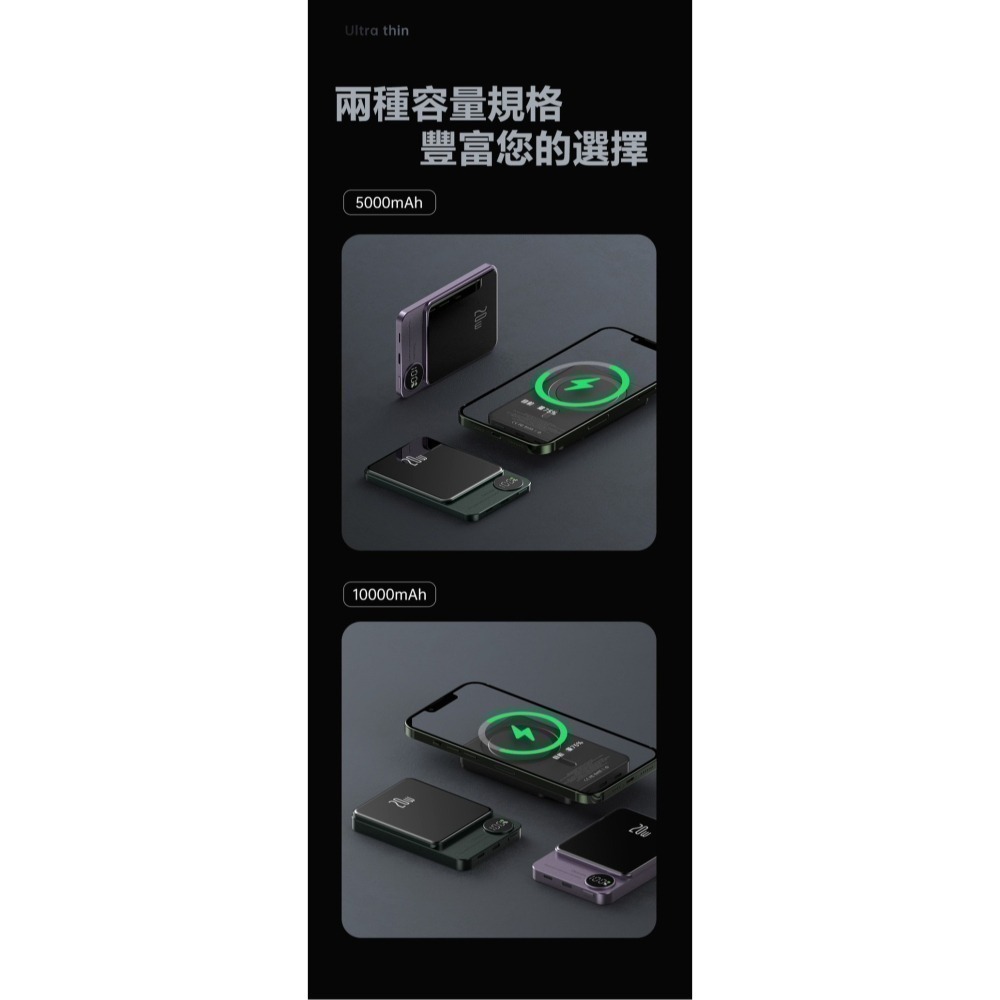 【7-ELEVEN 門市團購】ONAIR 金屬質感 Q9 磁吸 快充 行動電源 5000 / 10000 mAh-細節圖9