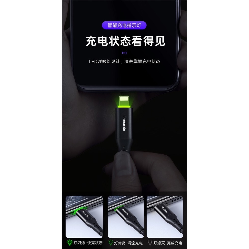 ￼Mcdodo麥多多 TypeC to lighting 快充 充電線 iPhone PD-細節圖5