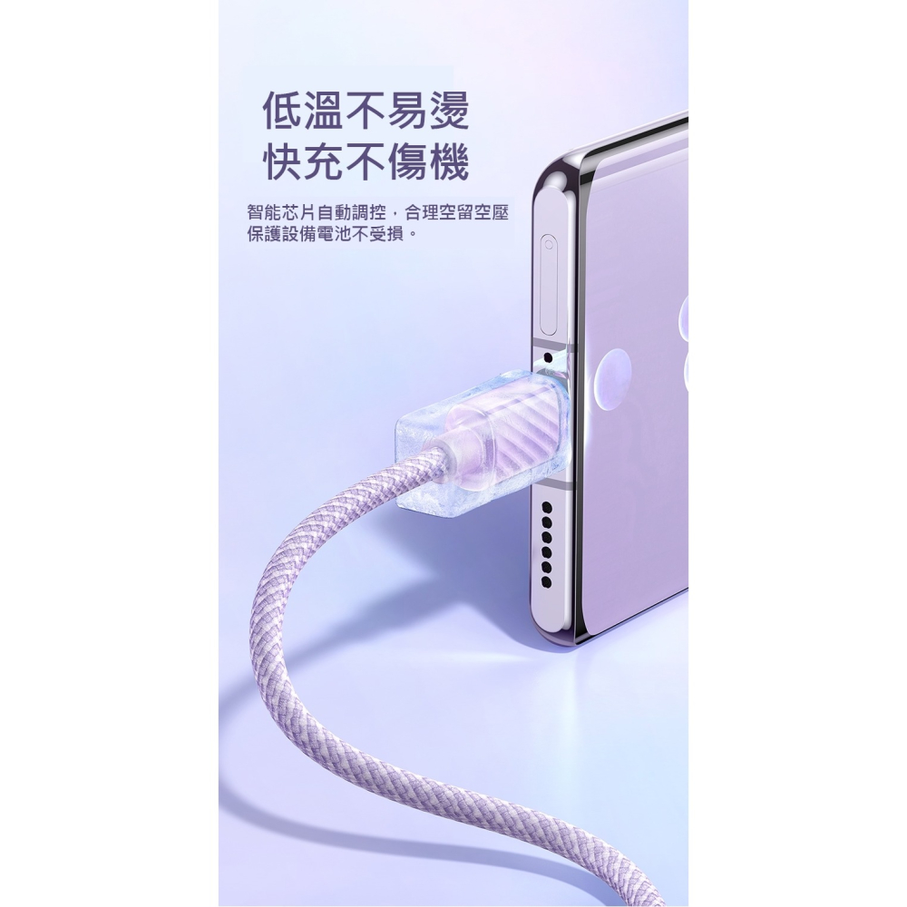 Mcdodo 麥多多 雙Type-C 100W 快充 充電線 傳輸線 閃充 編織線-細節圖7