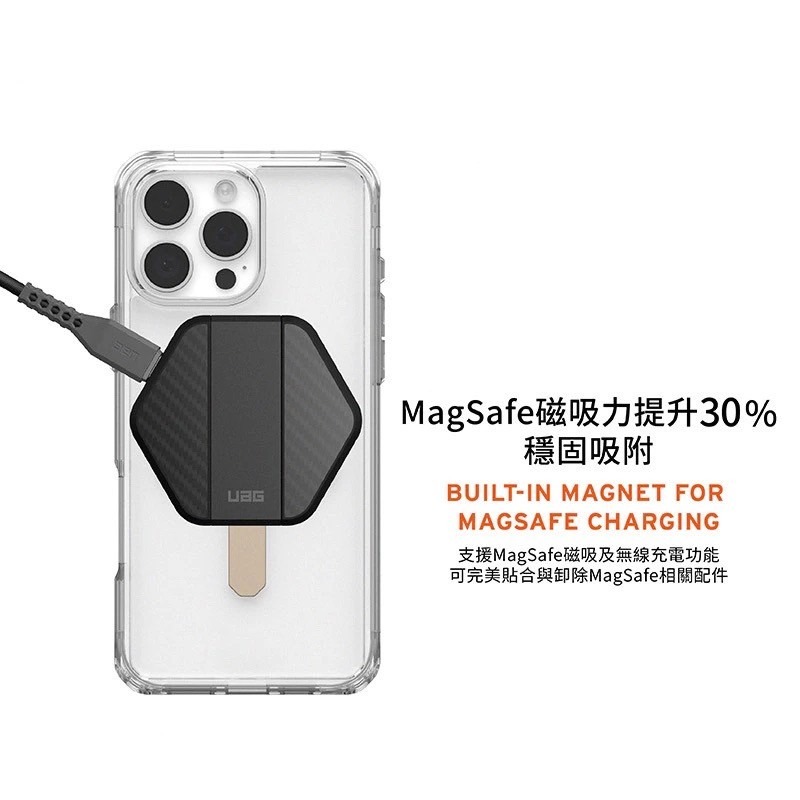 UAG iPhone 16 Pro / Pro Max 磁吸 耐衝擊 支架 全透 保護殼 MagSafe 手機殼-細節圖6