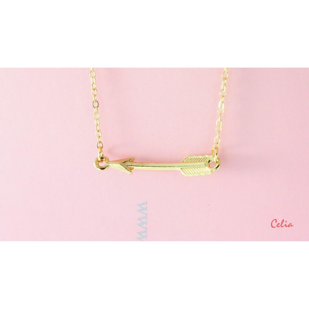 Celia＇s 莎莉亞-現貨-愛情邱比特 箭頭 鎖骨練 情侶對練-細節圖2