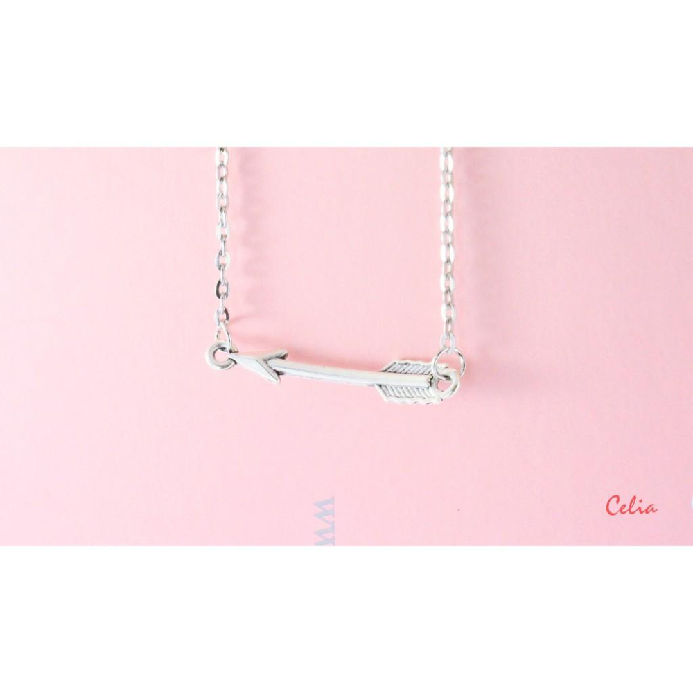 Celia＇s 莎莉亞-現貨-愛情邱比特 箭頭 鎖骨練 情侶對練-細節圖3