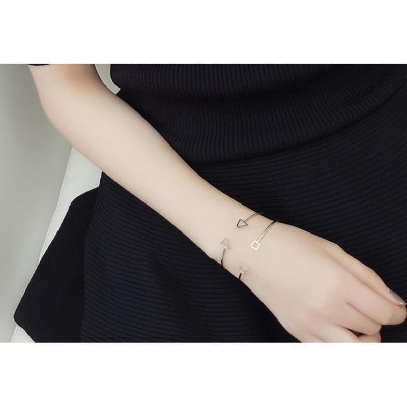 Celia＇s 莎莉亞-簡約幾合圖形C型手環 手鐲-細節圖2