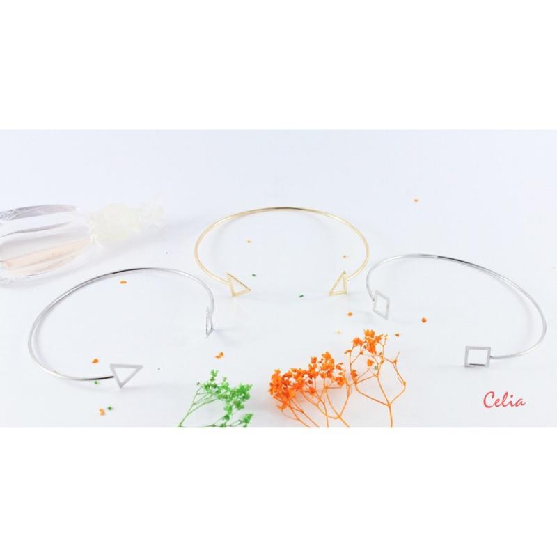 Celia＇s 莎莉亞-簡約幾合圖形C型手環 手鐲-細節圖3