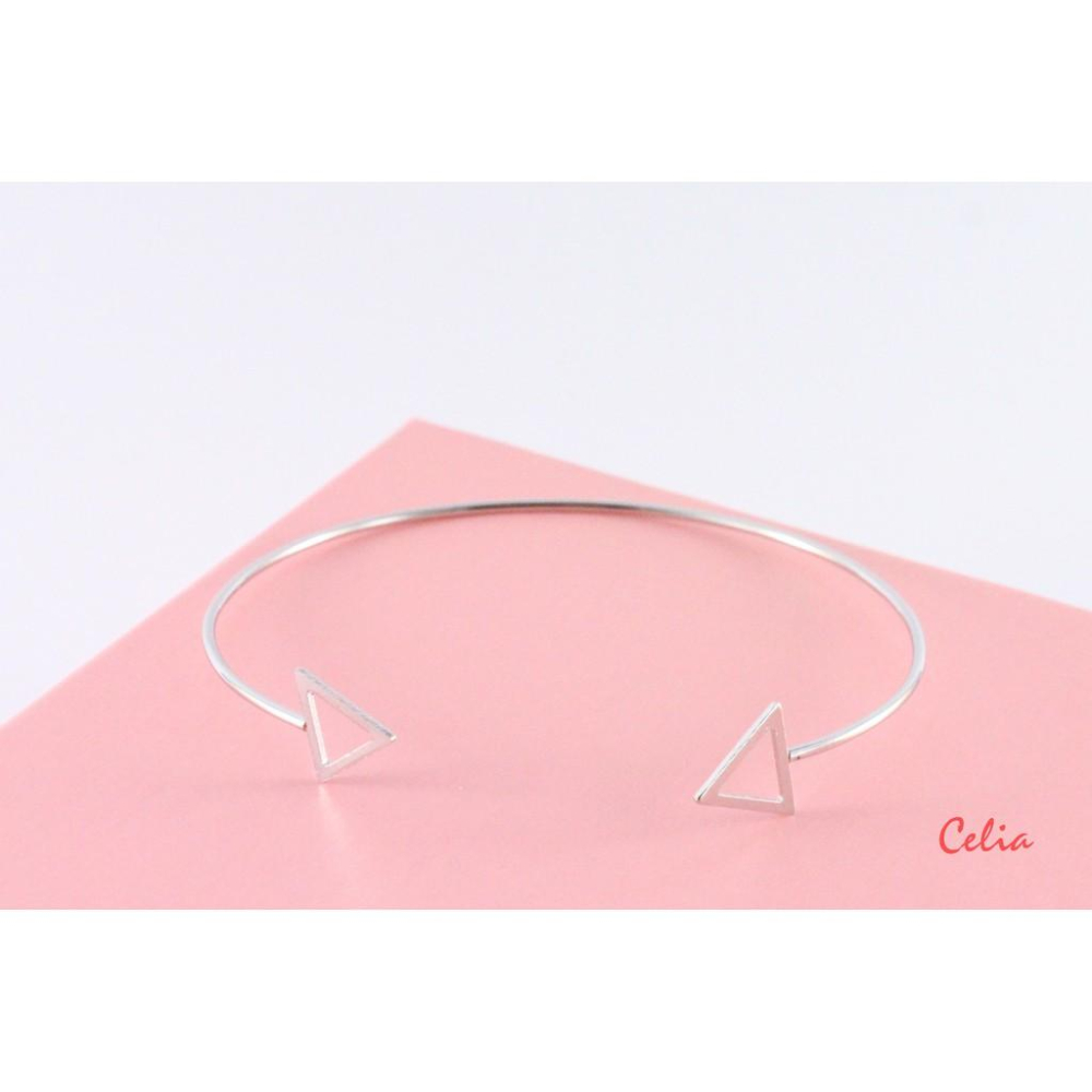 Celia＇s 莎莉亞-簡約幾合圖形C型手環 手鐲-細節圖5