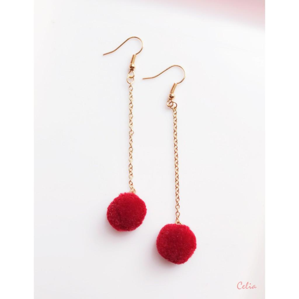 現貨-【毛球系列】毛茸茸耳環-長毛球區-細節圖6