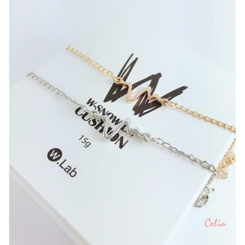 現貨-線條 心跳 造型 手鍊-細節圖3