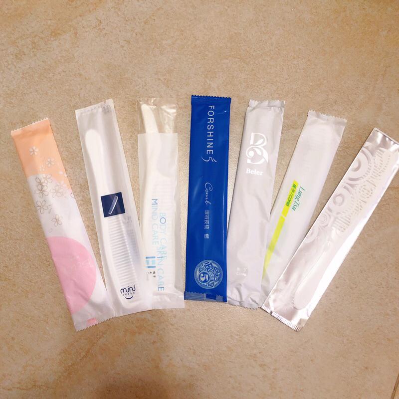 旅行 便利 梳子 扁梳 獨立包裝 飯店梳子 旅行小幫手-細節圖2