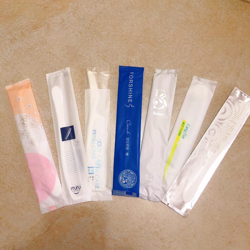 旅行 便利 梳子 扁梳 獨立包裝 飯店梳子 旅行小幫手-細節圖3