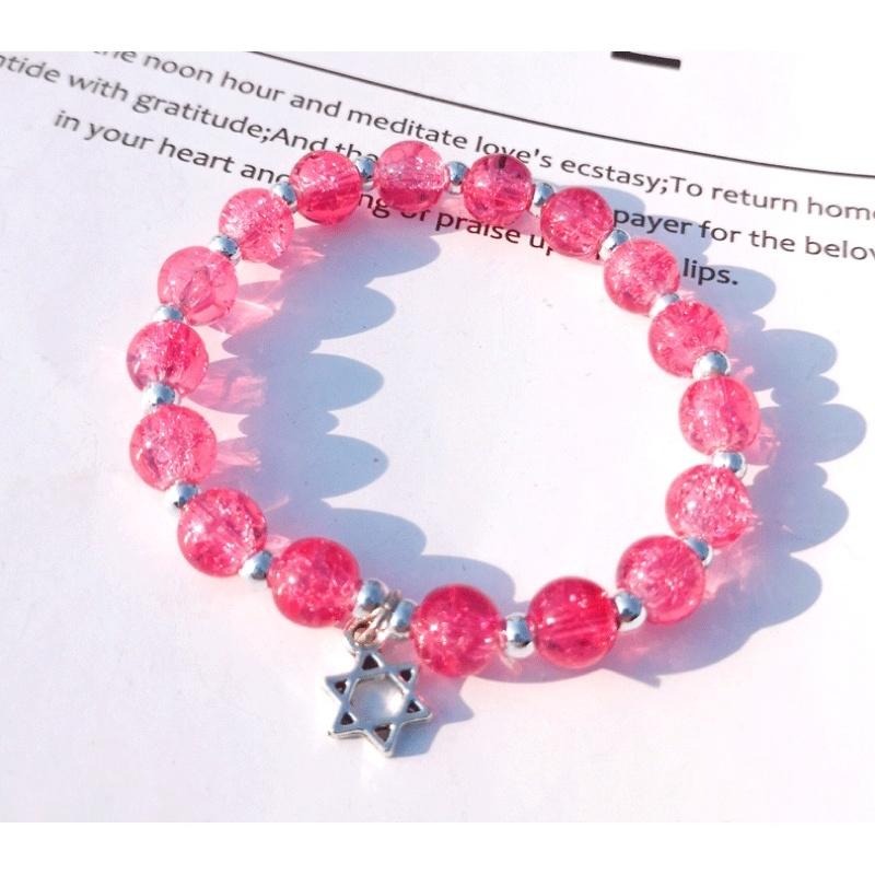 Celia 莎莉亞 ｜水晶｜ 爆花 水晶 星星 串珠 彈力繩 手鍊 姐妹款 送禮-細節圖3