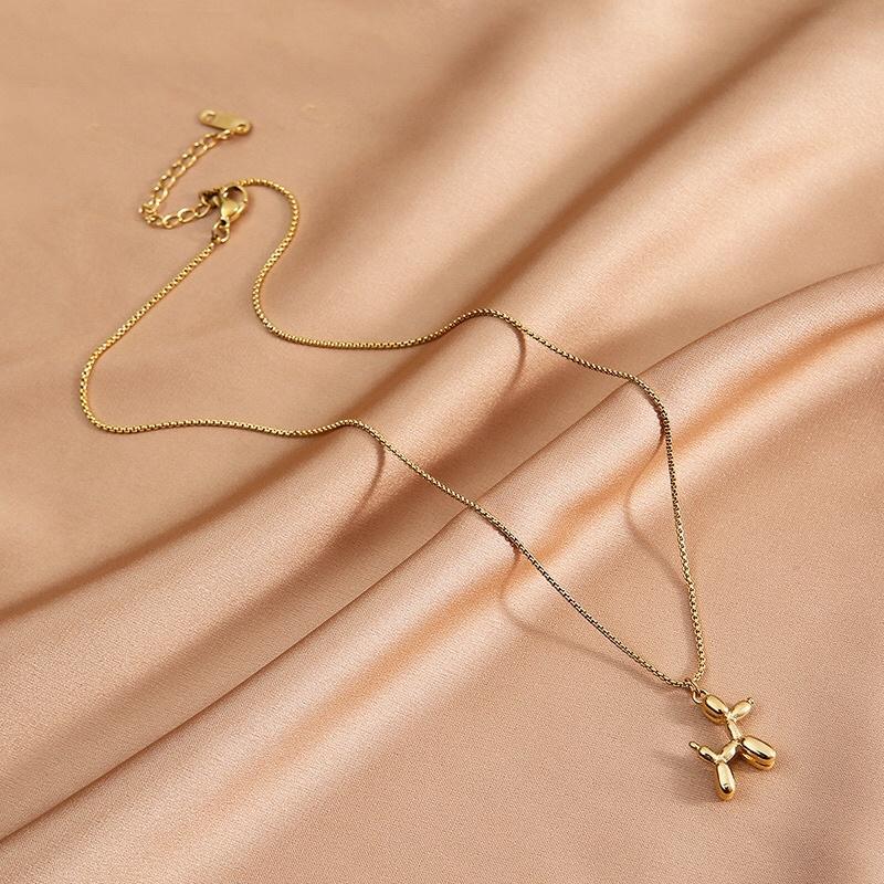 Celia 莎莉亞 狗狗 項鍊 貴賓狗 鎖骨鏈 鈦鋼 抗敏 保色 送禮 禮物 可愛-細節圖4