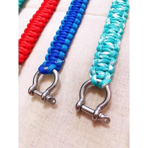 ［現貨20色］潛水攝影 配件 潛水相機 提把 防水殼提繩 支架提繩 手工編織 傘繩 編織繩 不銹鋼旋轉扣環 水下攝影-細節圖4