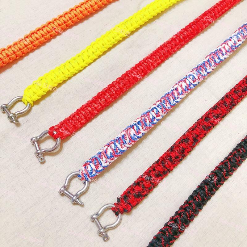 ［現貨20色］潛水攝影 配件 潛水相機 提把 防水殼提繩 支架提繩 手工編織 傘繩 編織繩 不銹鋼旋轉扣環 水下攝影-細節圖9