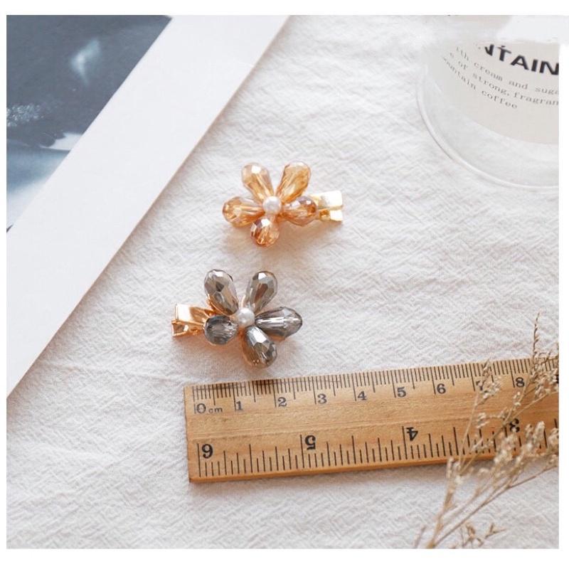 小花 小爪夾 邊夾 壓夾 清新 文青 韓版飾品 學生 閨蜜 髮夾 禮品 禮物-細節圖2