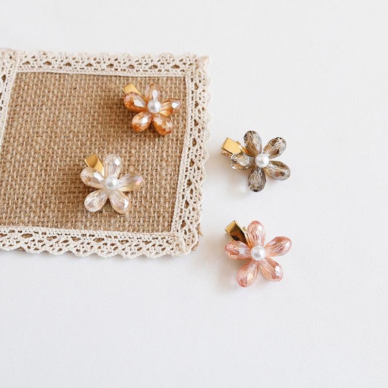 小花 小爪夾 邊夾 壓夾 清新 文青 韓版飾品 學生 閨蜜 髮夾 禮品 禮物-細節圖5