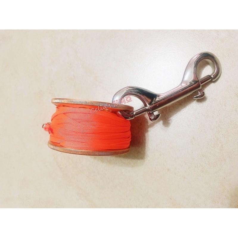 ✨現貨✨潛水 必備 浮力袋 鋁合金 30米 迷你 線軸 捲線器 手輪 水肺潛水 附贈雙頭勾-細節圖9