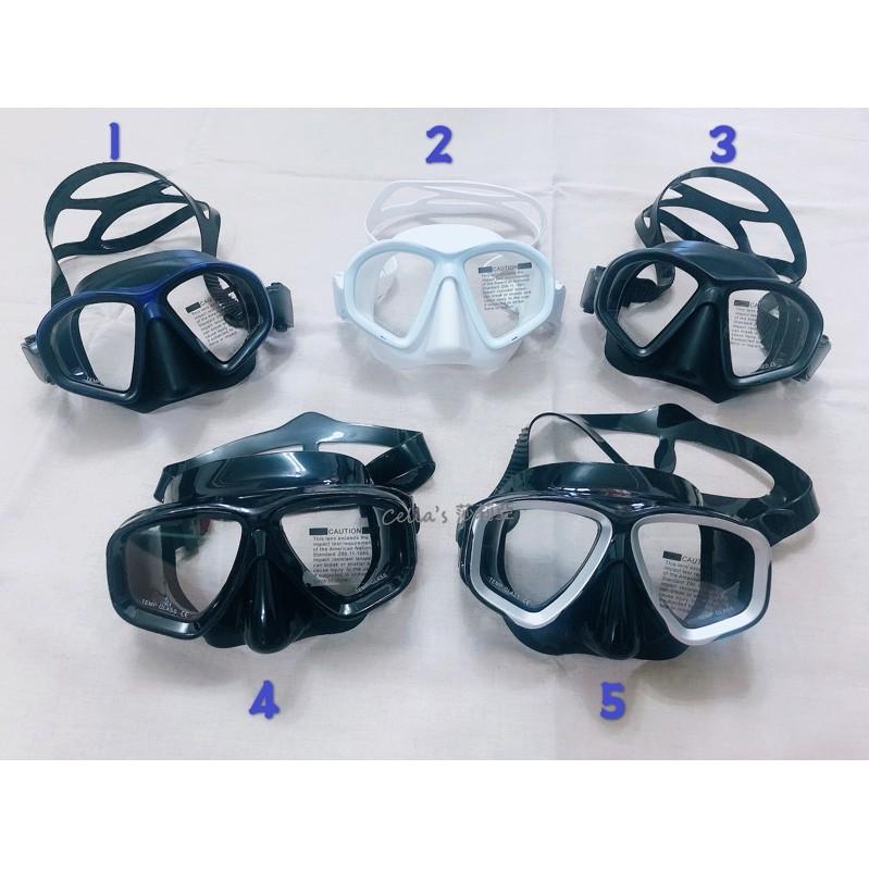 ［現貨］潛水面鏡 小臉適用 低容積 可自潛 水肺潛水 浮潛 柔軟矽膠 呼吸管 霧面-細節圖4