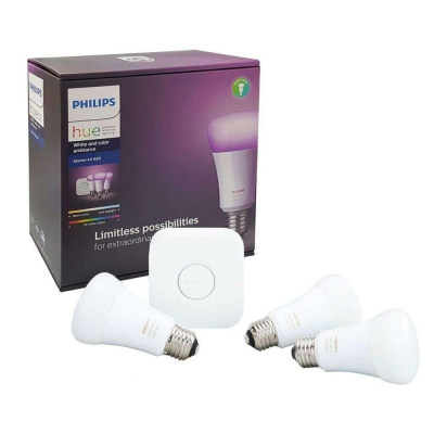【全新現貨】Philips Hue 智慧燈泡 3入 套裝 彩光 彩色 三代 燈 E27 燈泡 飛利浦 智能燈泡 hue