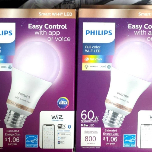 【全新未拆】Philips WiZ 飛利浦 Wifi E26 智慧燈泡 單入 彩光 燈泡 wifi燈泡 E27 彩色