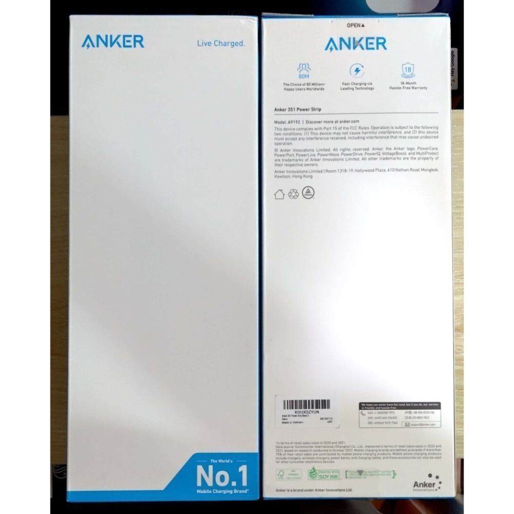 【全新未拆現貨】Anker 351 Power Strip 12孔 3USB 延長線 PowerIQ 快充 安可 電源線-細節圖4