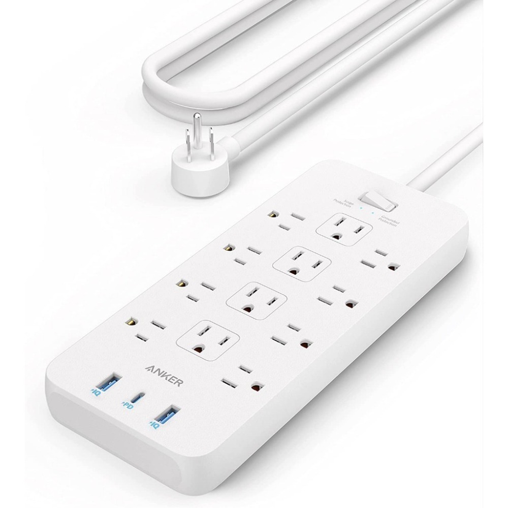 【全新未拆現貨】Anker 351 Power Strip 12孔 3USB 延長線 PowerIQ 快充 安可 電源線-細節圖5