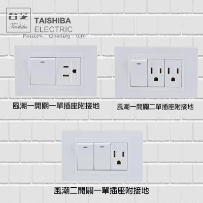 台芝 TAISHIBA 風潮系列 接地插座 開關 TLS1525 TLS1511 TLS1551