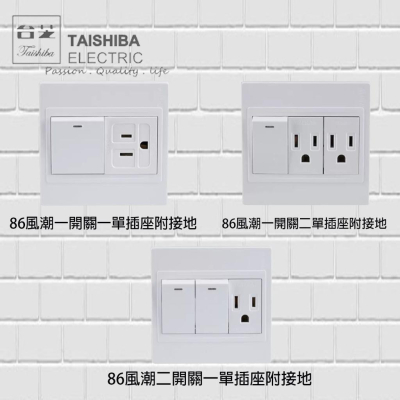 台芝 TAISHIBA 風潮 接地插座 開關 TLS1525-2 TLS1511-2 TLS1551-2