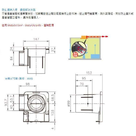 阿拉斯加 968SKN 線控 浴室暖風乾燥機  五合一多功能 碳素燈管系列 遠紅外線發熱 乾燥機-細節圖4