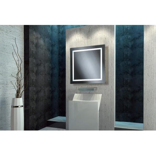華冠牌 台灣製 環形 LED燈衛浴鏡 65x65cm 光學觸控感應 電熱除霧 直式 大尺寸 防蝕明鏡 浴室鏡 鏡子-細節圖2