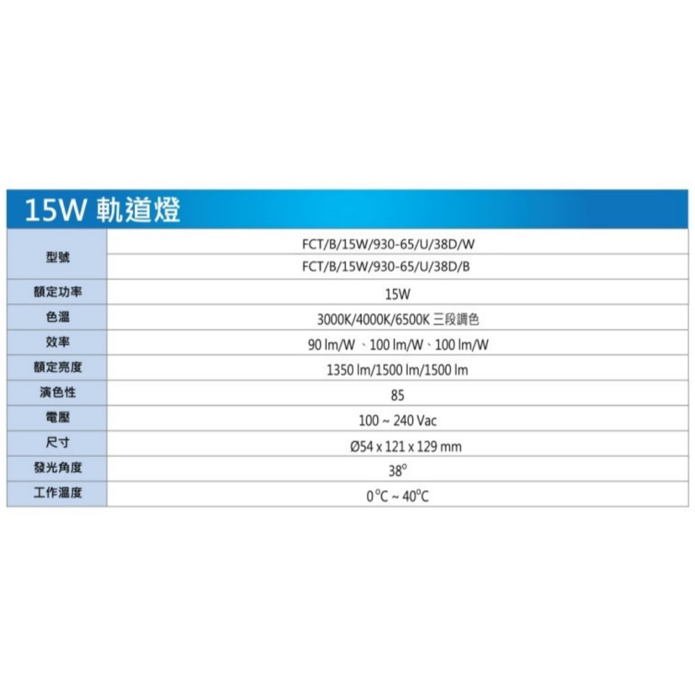億光 星悅 LED 15W 軌道燈 使用控制鍵 變化三種色溫 邱比特 雅緻白 耀石黑-細節圖2