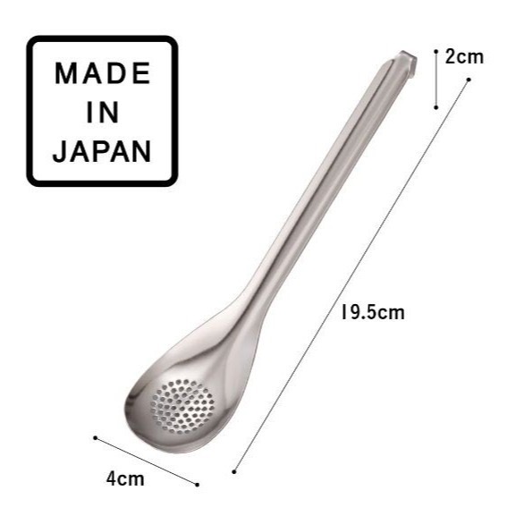 日本製 日本正品 燕三条 去浮沫專用不鏽鋼湯匙 不鏽鋼瀝汁勺 瀝汁匙 細孔湯匙 湯勺 漏勺-細節圖2
