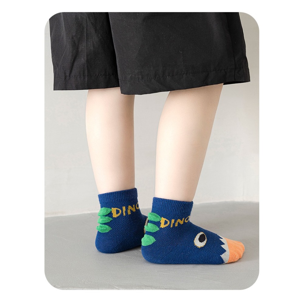 [現貨] 透氣網眼襪 春夏薄款 短筒襪 兒童襪 寶寶襪 透氣 卡通襪 地板襪 男童襪 女童襪 綿襪 透氣 小童襪-細節圖11