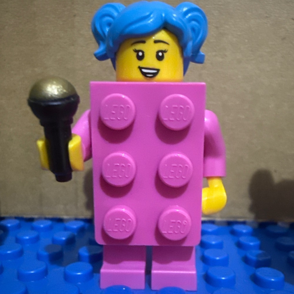 樂高 BAM 自組人偶： 湖水綠積木人 、粉紅積木人、 淡藍色積木人 、橘色積木人 、深藍色積木人 、綠色積木人-規格圖2