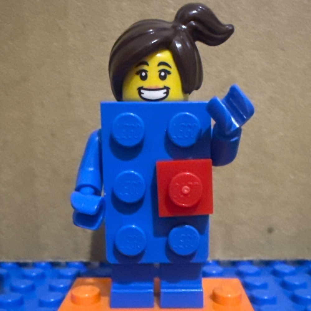 樂高 BAM 自組人偶： 湖水綠積木人 、粉紅積木人、 淡藍色積木人 、橘色積木人 、深藍色積木人 、綠色積木人-規格圖2